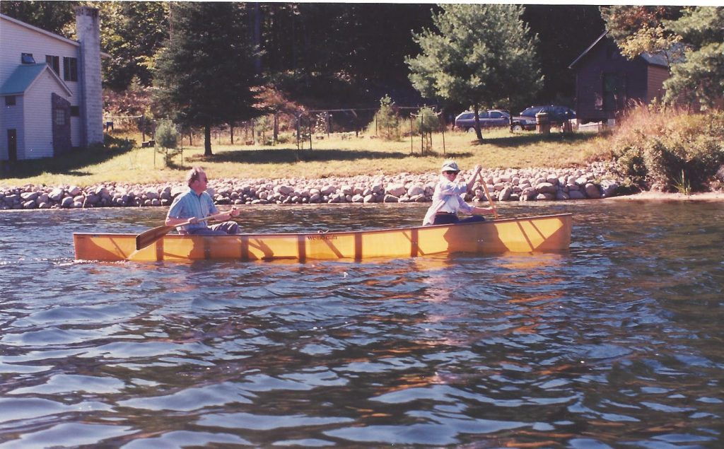 Canoeing.Rondaxe Lake.Adirondaks